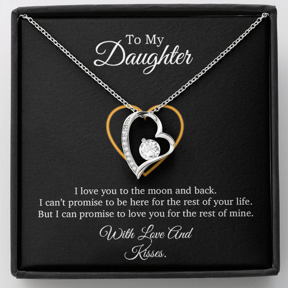 To My Daughter Necklace, Gift For Daughter From Dad, Daughter Father Necklace 9_7_Black