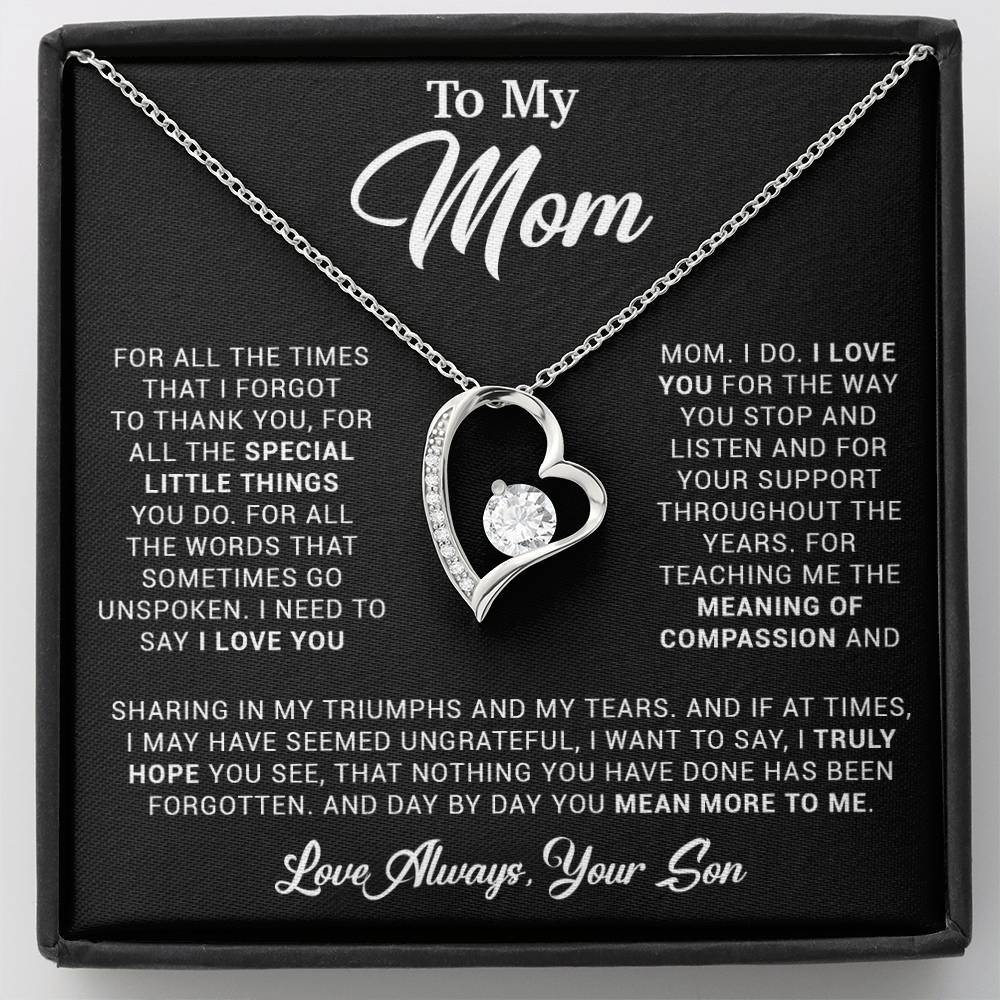 To My Mom Gift for Mother from Son From Daughter Mom Birthday Gift, Mothers Day_ 3_4_Black