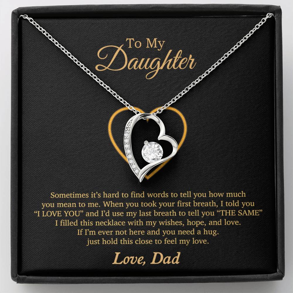 To My Daughter Necklace, Gift For Daughter From Dad, Daughter Father Necklace 3_11