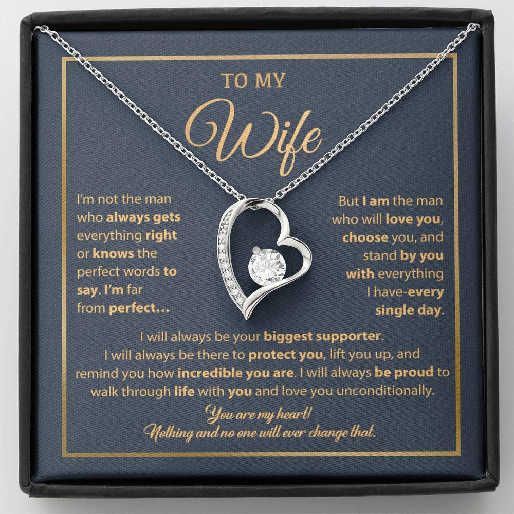 To My Wife Necklace, Gift For Wife, Anniversary Gift For Wife, Necklace For Wife 5_1_Blue