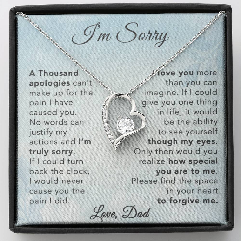 I'm Sorry Necklace Gifts, Apology Gifts For Her, Forgiveness Gift, Wife Gift 29_8