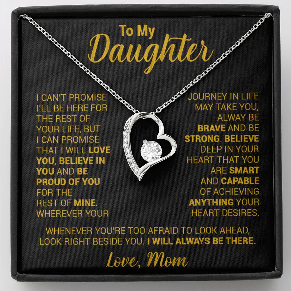 To My Daughter Necklace, Daughter Mother Necklace, Daughter Gift From Mom 21_8_Gold