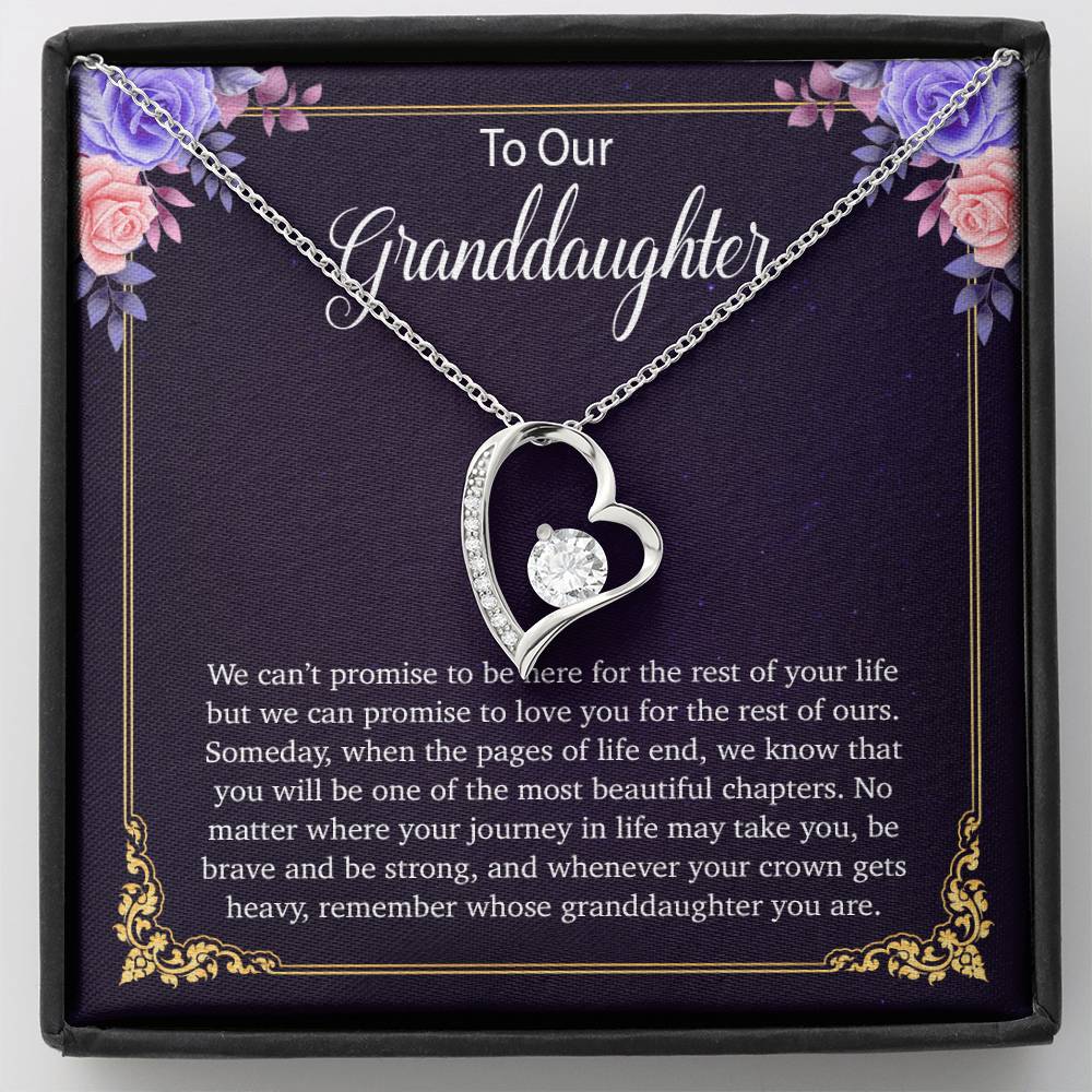 To Our Granddaughter Necklace, Birthday Gift For Granddaughter, Jewelry Gift