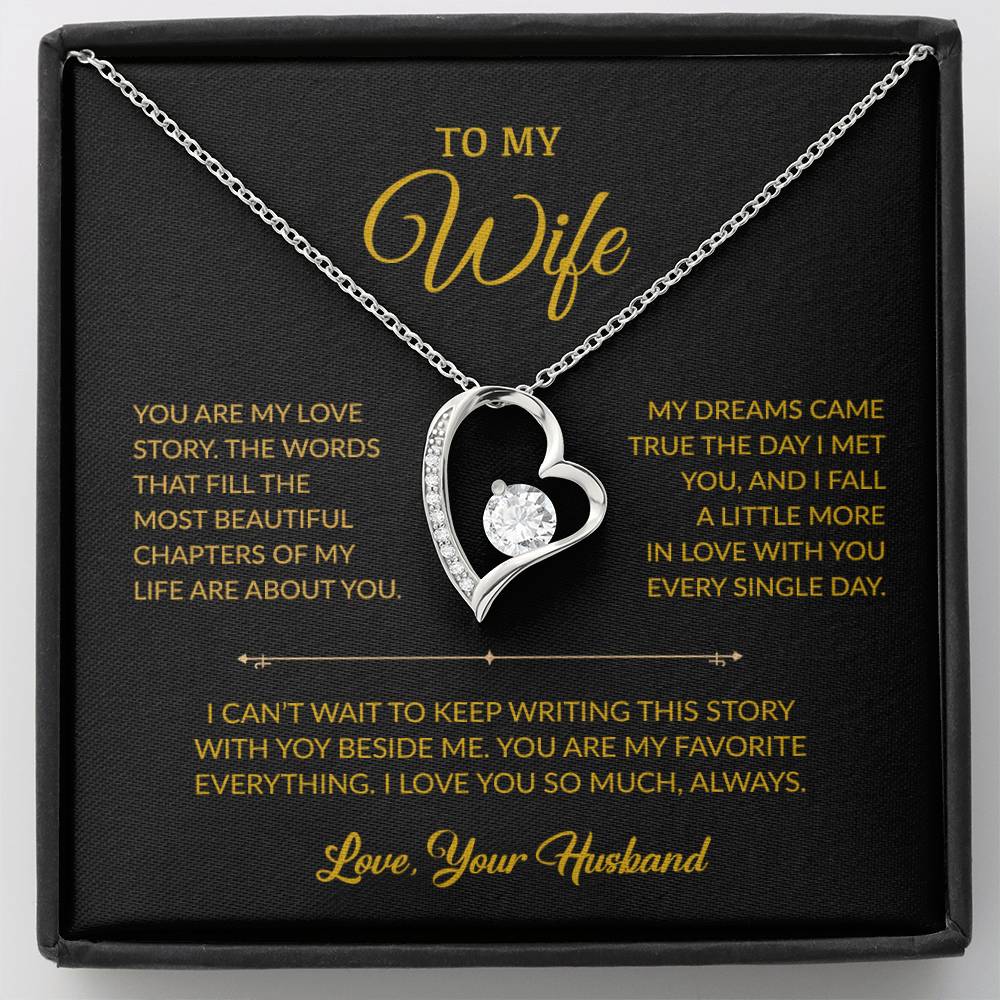 To My Wife Necklace, Gift For Wife, Anniversary Gift For Wife, Necklace For Wife