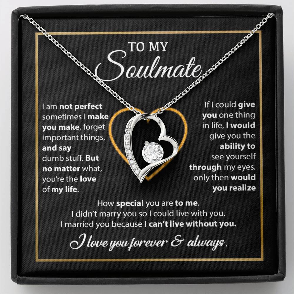 To My Soulmate Necklace, Gift For Wife From Husband, Valentines Gift For Wife 11_2_Black