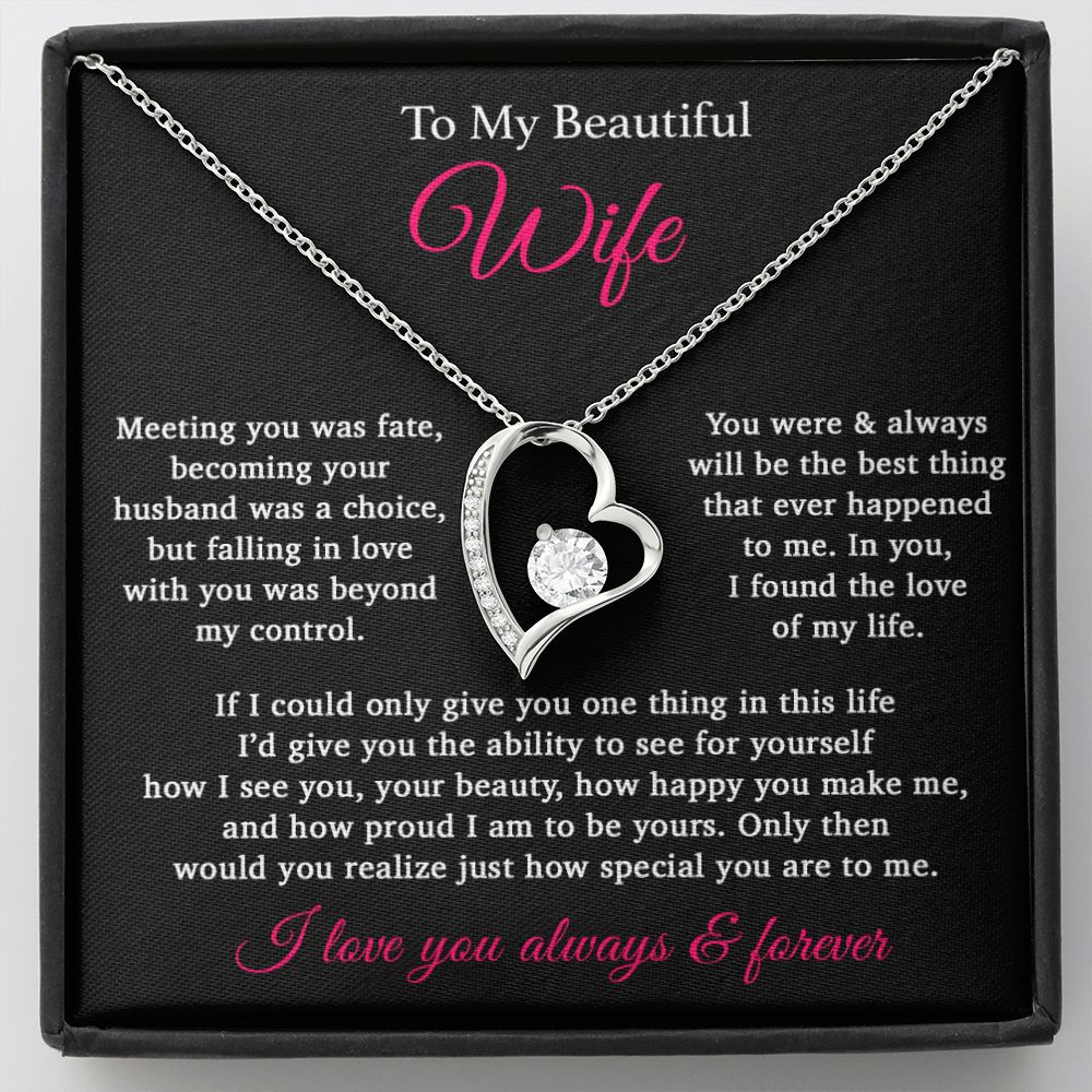 To My Wife Necklace Anniversary Gift For Wife, Birthday Gift For Wife, Gift For Wife, Necklace For Wife, Gift For Wife Birthday