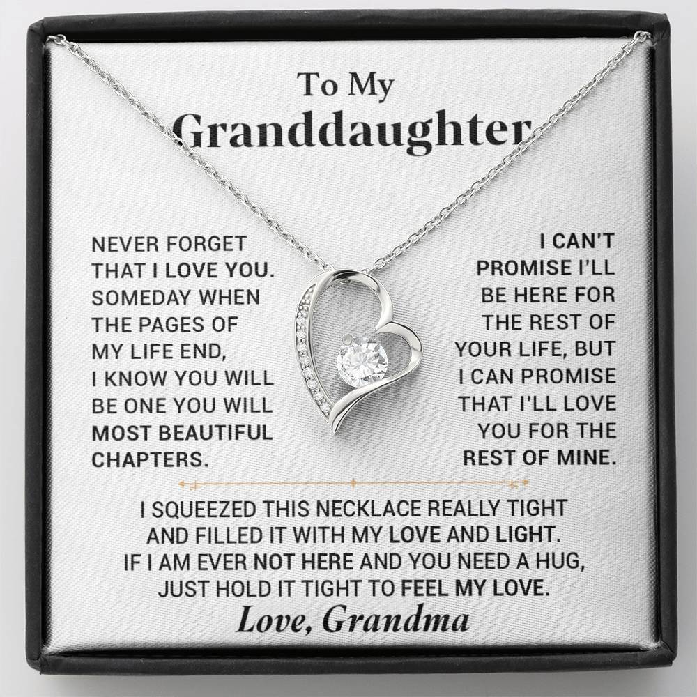 To My Granddaughter Necklace, Granddaughter Gift from Grandma, Gift from Grandpa 28_7