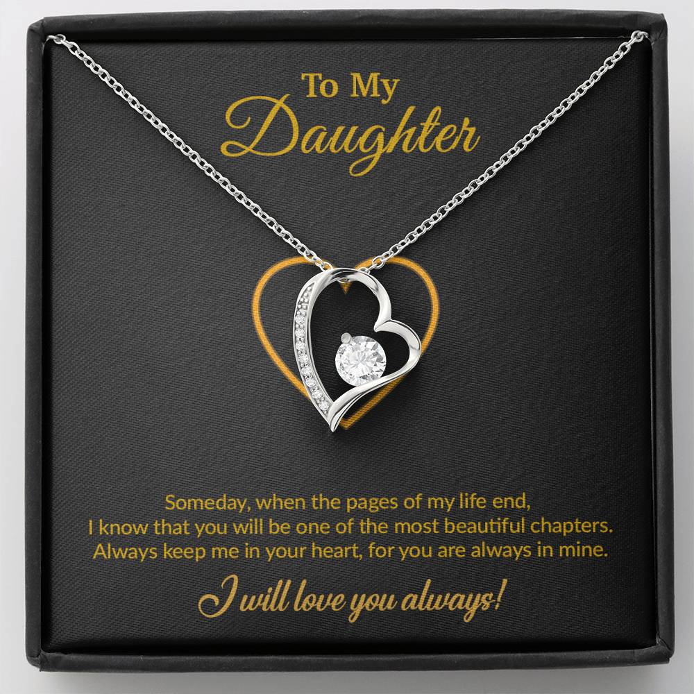 To My Daughter Necklace, Gift for Daughter from Mom, Mother Daughter Necklace