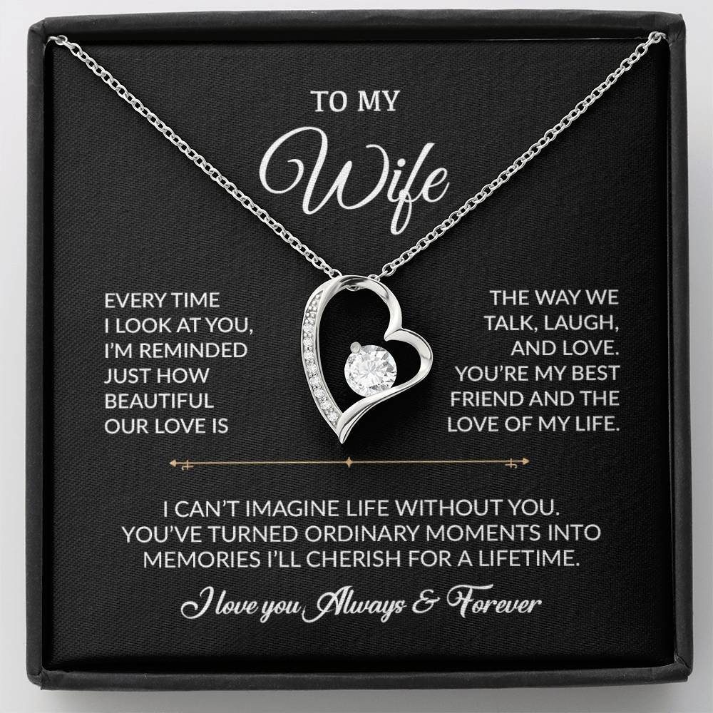 To My Wife Necklace, Gift For Wife, Anniversary Gift For Wife, Necklace For Wife