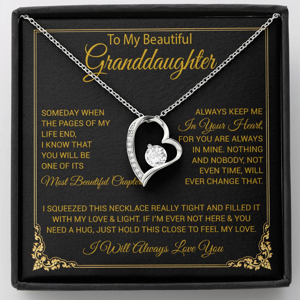 To My Granddaughter Necklace, Granddaughter Gift from Grandma, Christmas Gift 27_8