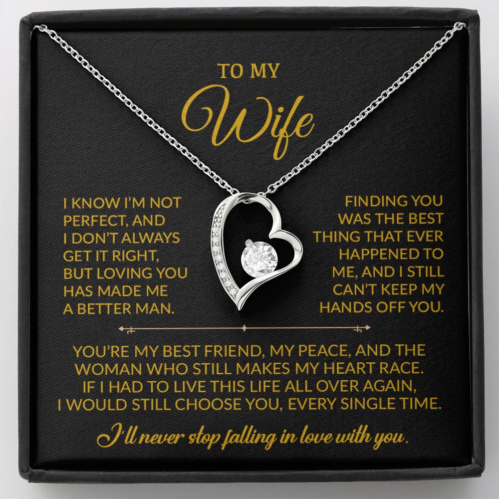 To My Wife Necklace, Gift For Wife, Anniversary Gift For Wife, Christmas Gift