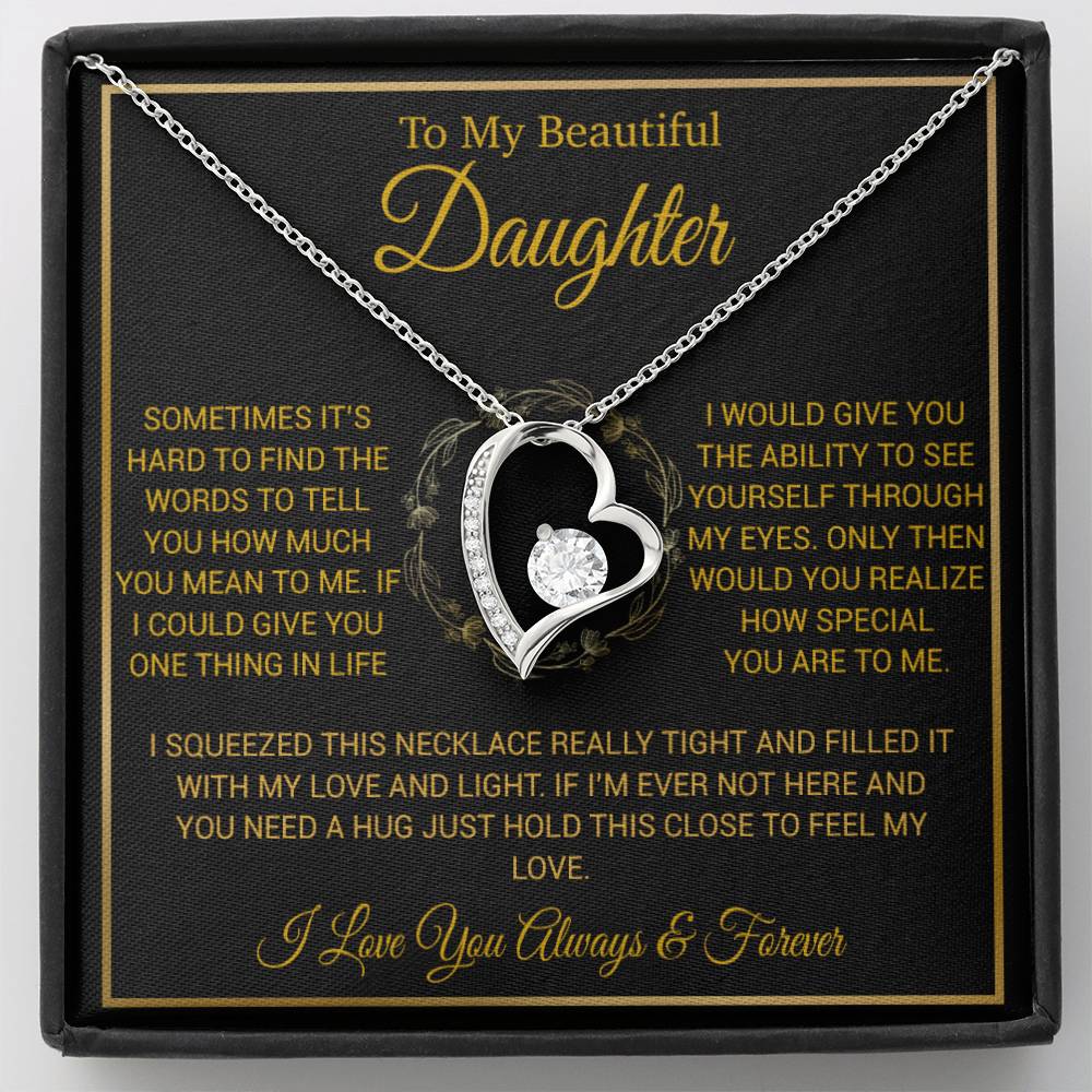 To My Daughter Necklace, Daughter Father Necklace, Daughter Gift From Dad,Mom 23_1