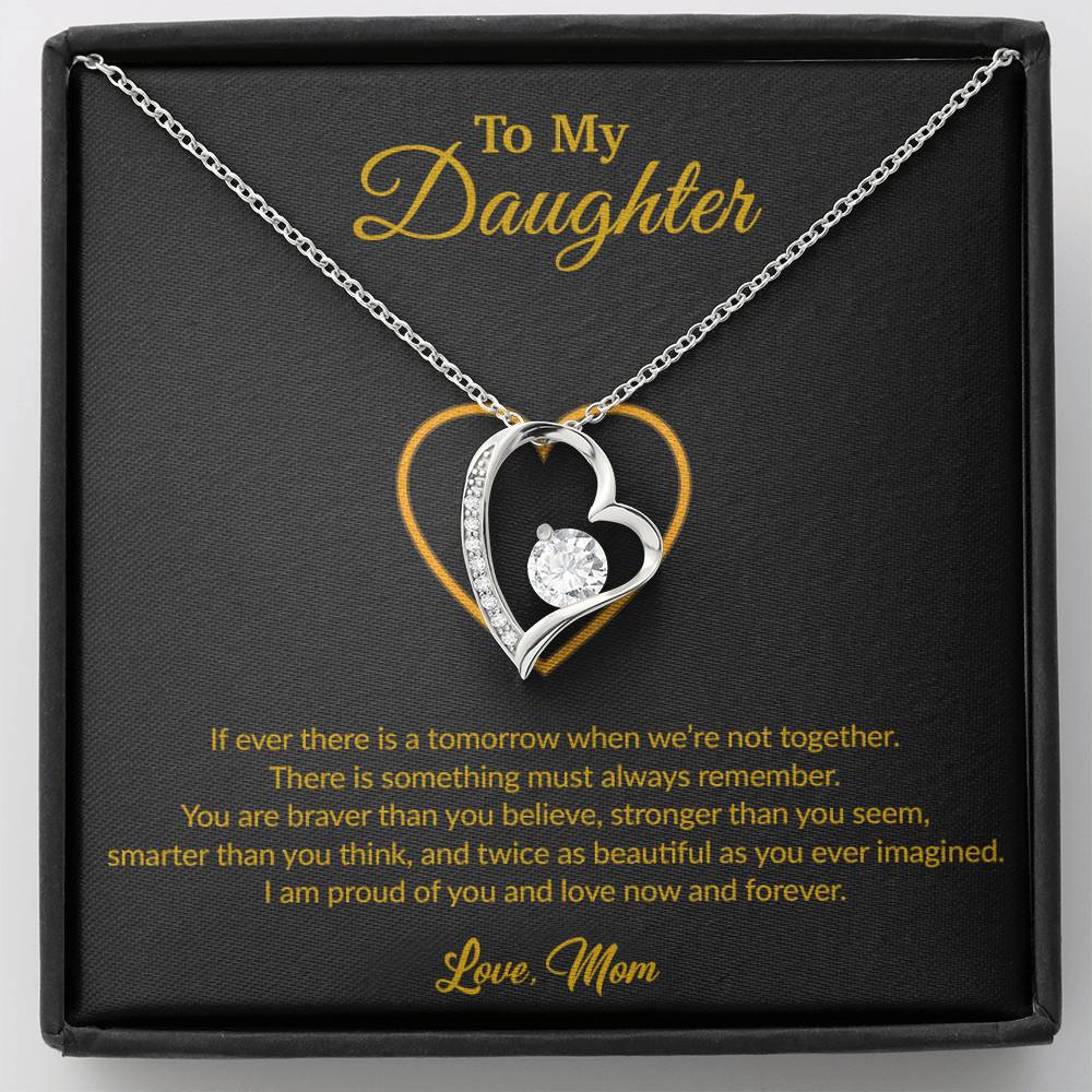 To My Daughter Necklace, Gift for Daughter from Mom, Mother Daughter Necklace