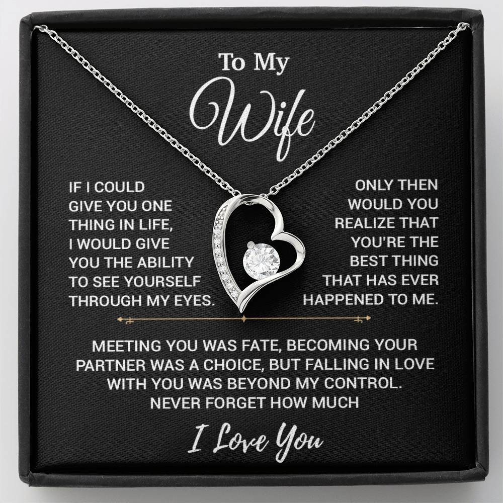 To My Wife Necklace, Christmas Gifts For Women, Anniversary Gift For Wife 19_10_Black
