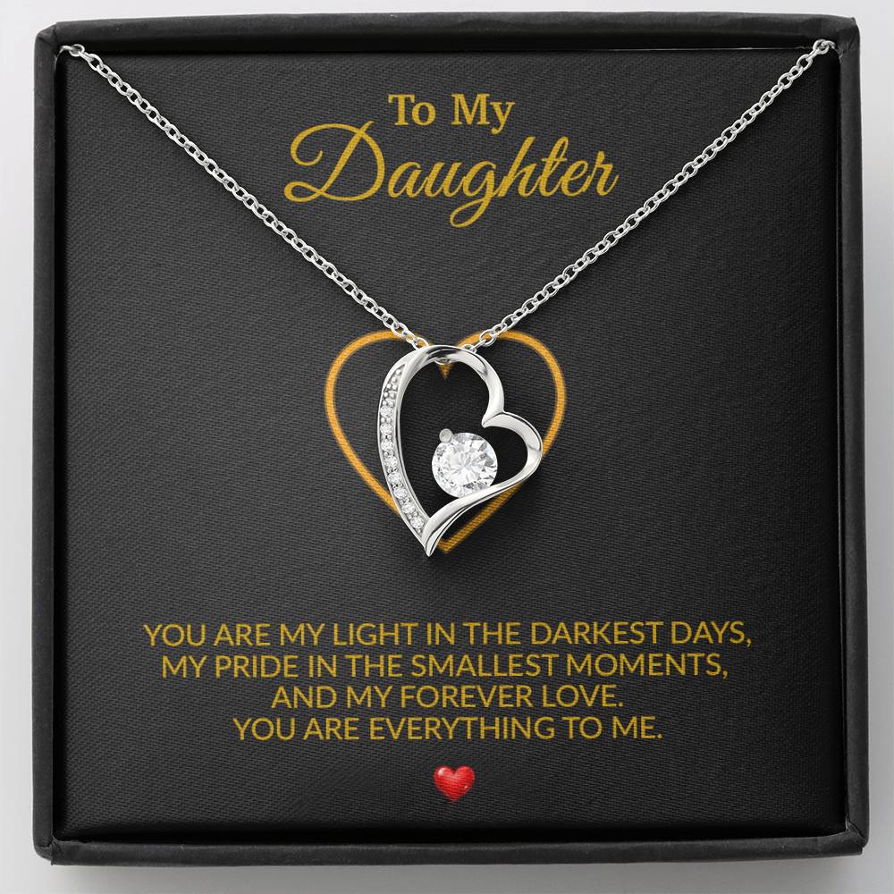 To My Daughter Necklace, Gift for Daughter from Dad, Father Daughter Necklace