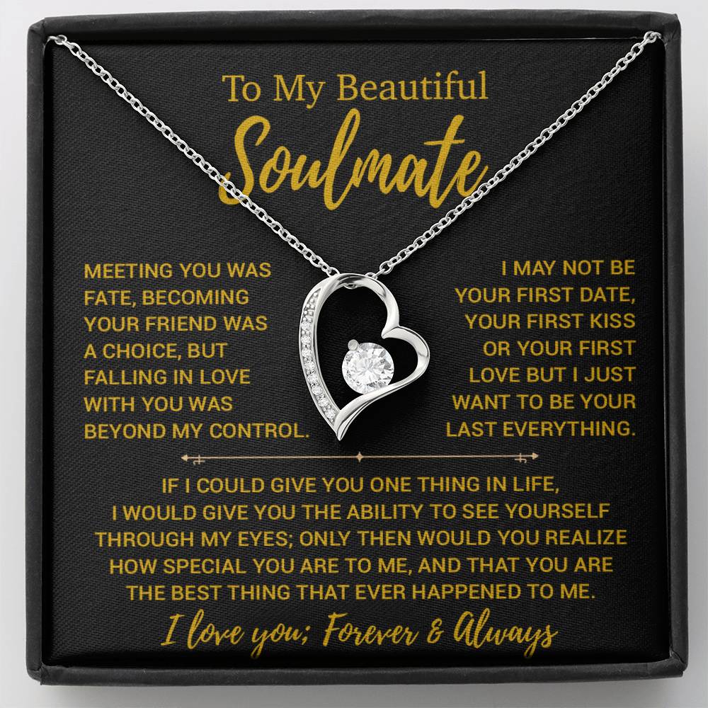 To My Soulmate Necklace, Valentines Day Gift, Gift For Wife, Anniversary Gift 23_12