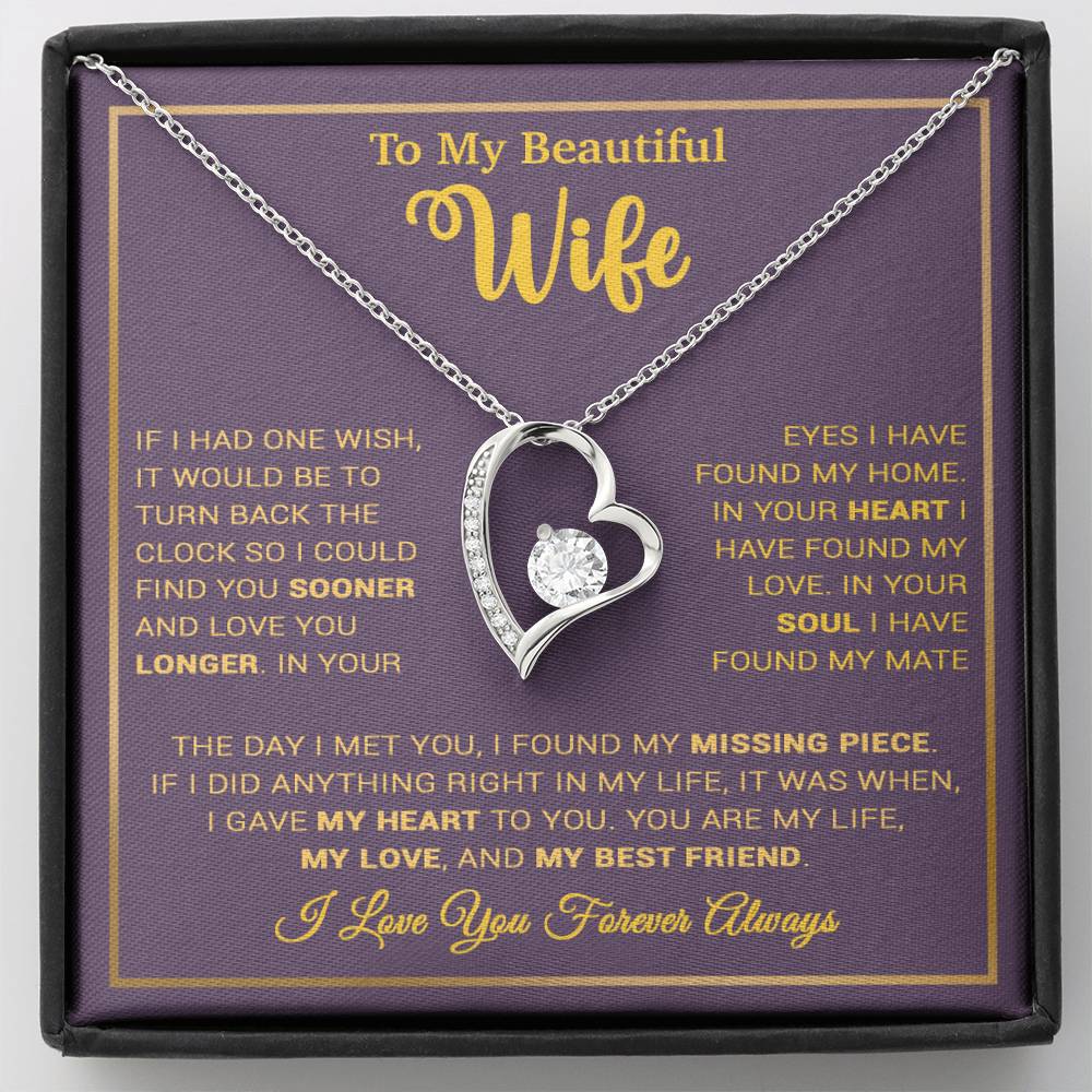 To My Wife Necklace, Gift For Wife, Anniversary Gift For Wife, Christmas Gift 27_9_Tim