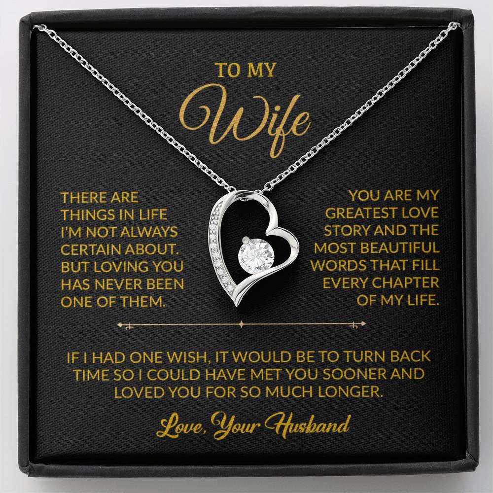 To My Wife Necklace, Gift For Wife, Anniversary Gift For Wife, Necklace For Wife