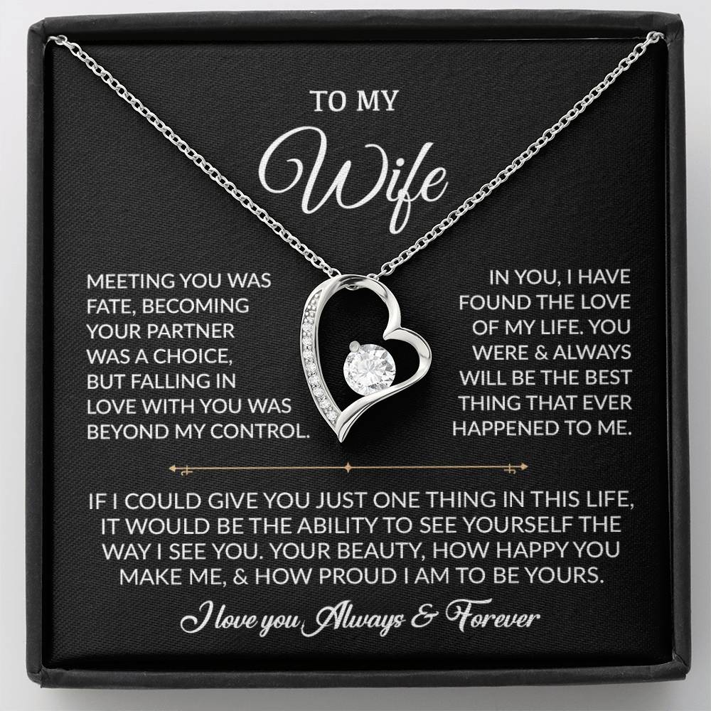 To My Wife Necklace, Gift For Wife, Anniversary Gift For Wife, Necklace For Wife