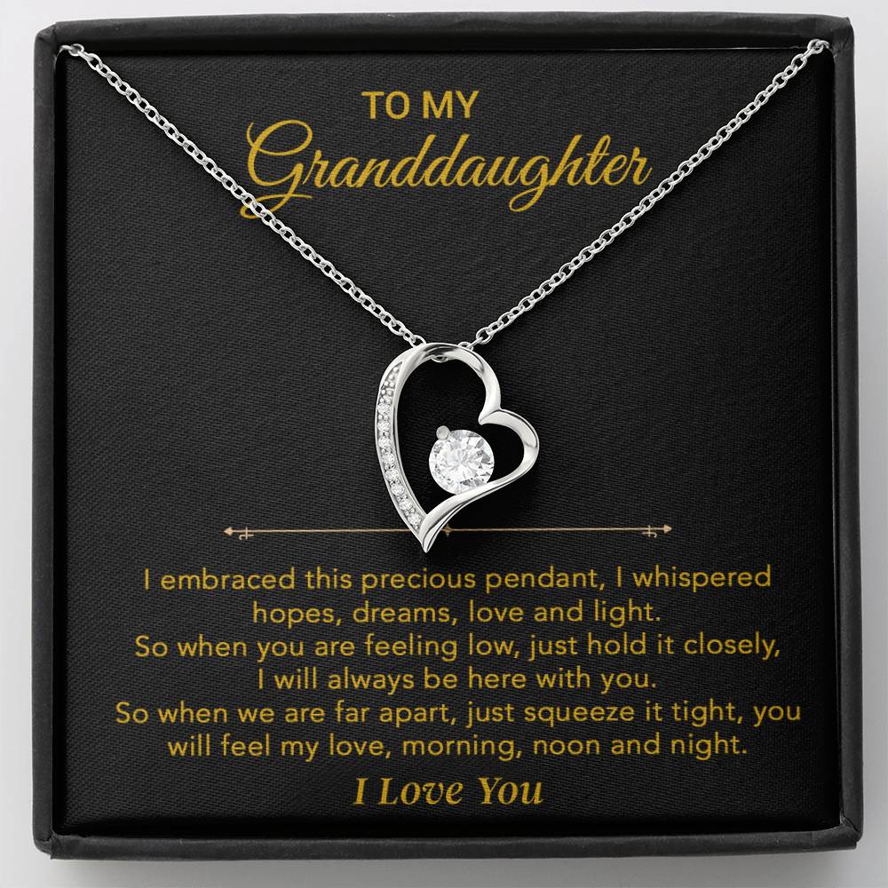 To My Granddaughter Necklace, Granddaughter Gift from Grandpa, Christmas Gift 30_5