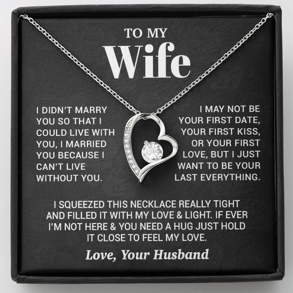 To My Wife Necklace, Christmas Gifts For Women, Anniversary Gift For Wife 27_9_Black