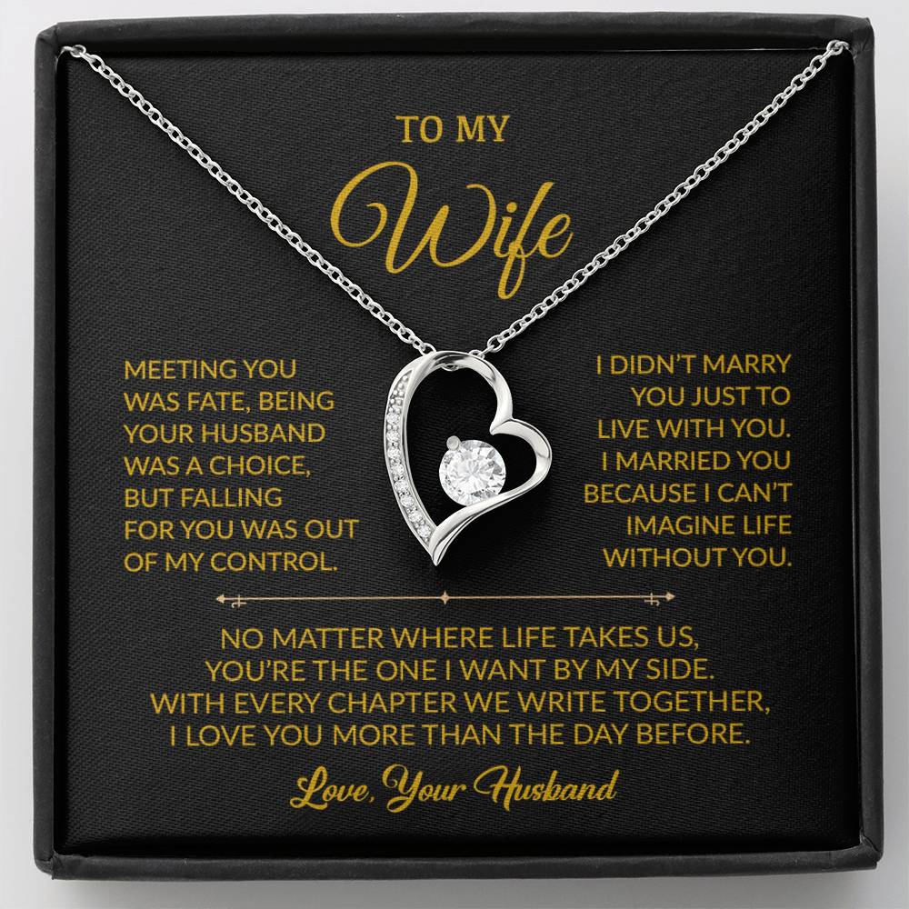 To My Wife Necklace, Gift For Wife, Anniversary Gift For Wife, Necklace For Wife