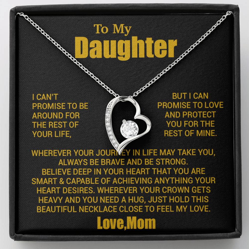 To My Daughter Necklace, Daughter Mother Necklace, Daughter Gift From Mom 24_8_Gold