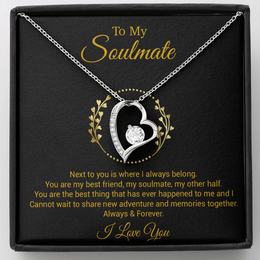 To My Soulmate Necklace, Gift For Soulmate, Anniversary Gift, Christmas Gift 23_11