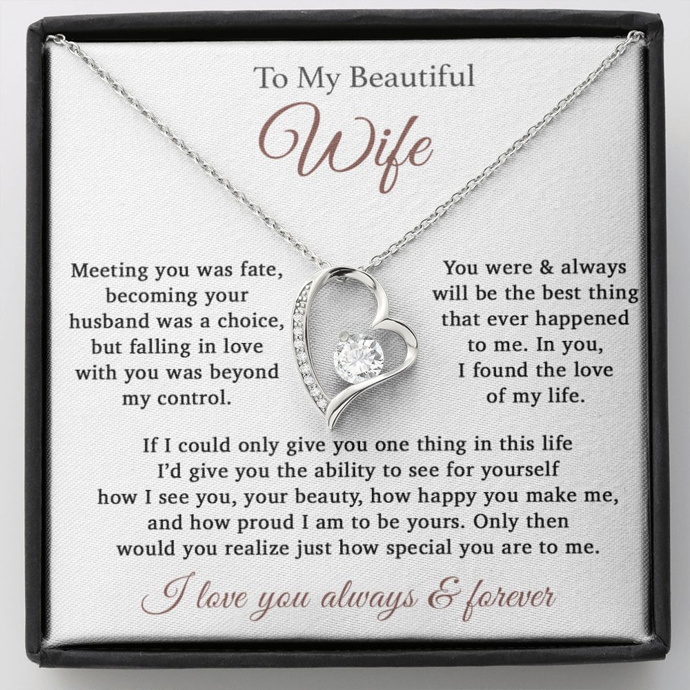 To My Wife Necklace Anniversary Gift For Wife, Birthday Gift For Wife, Gift For Wife, Necklace For Wife, Gift For Wife Birthday