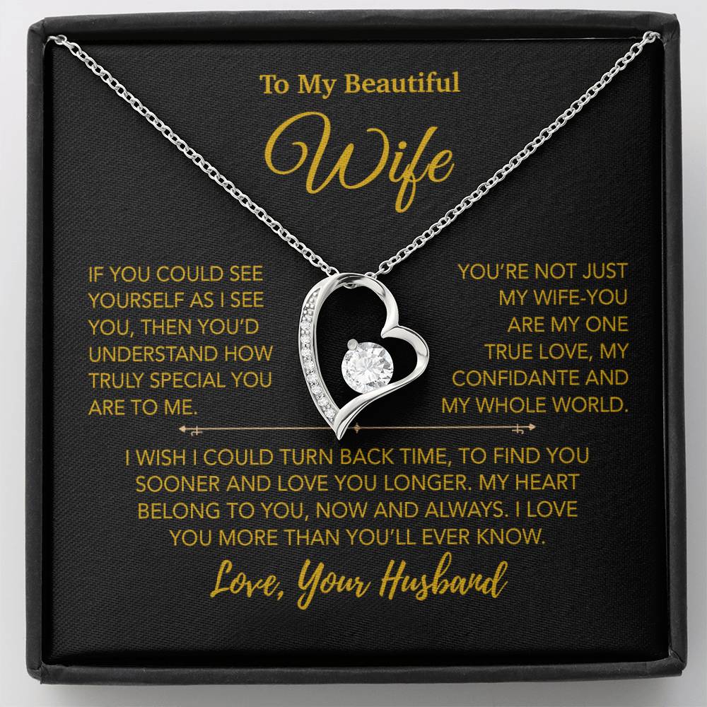 To My Wife Necklace, Vanlentines Gifts For Women, Anniversary Gift For Wife 28_12_Gold