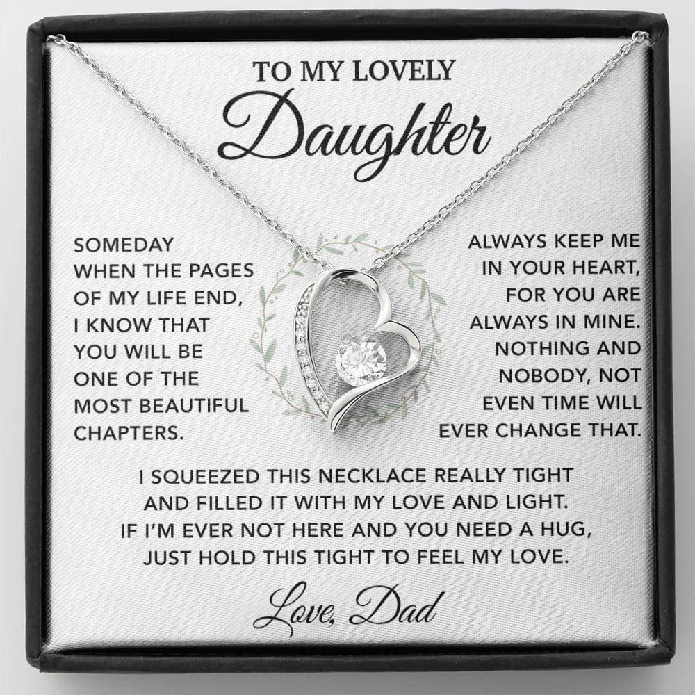 To My Daughter Necklace, Gift for Daughter from Dad, Father Daughter Necklace 6_10