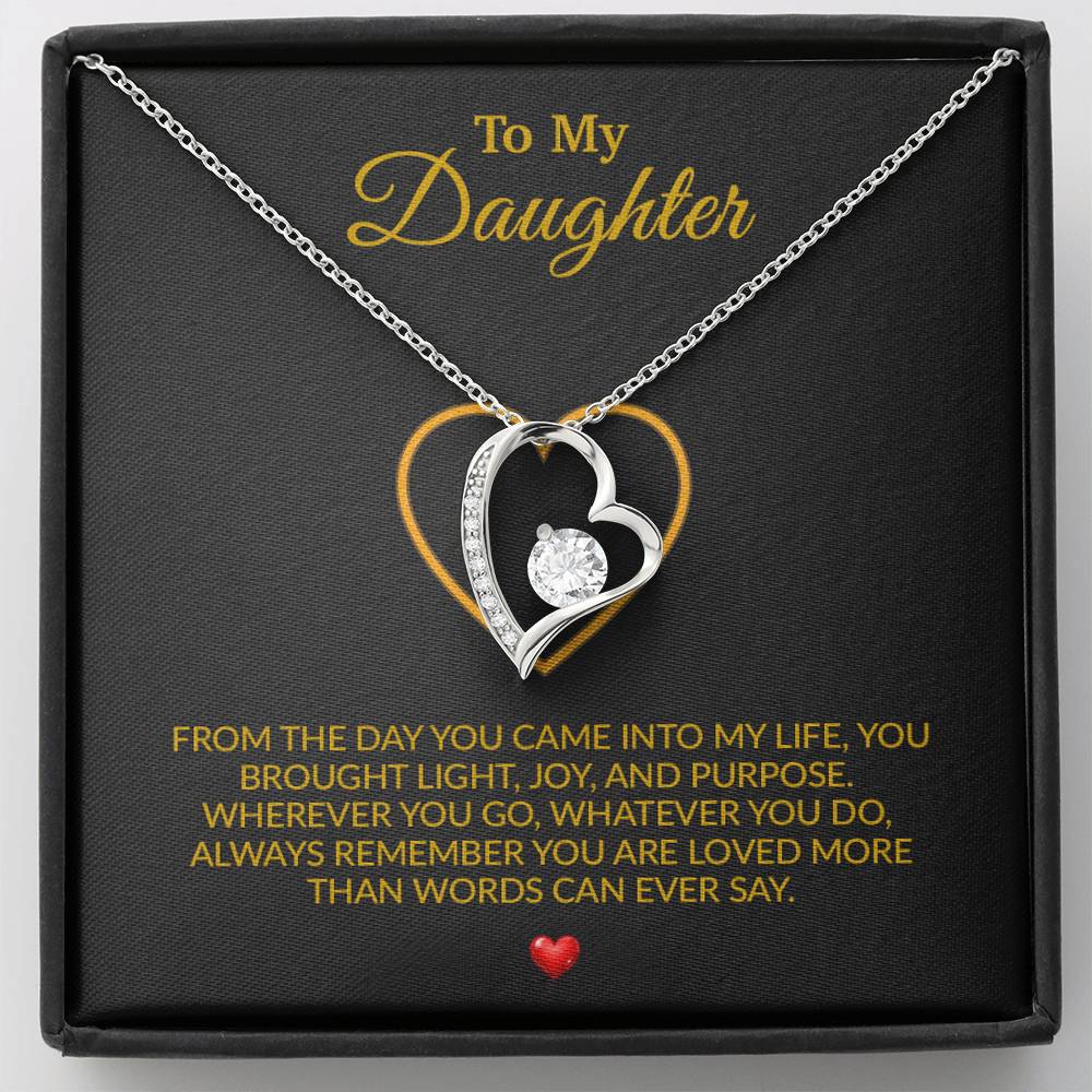 To My Daughter Necklace, Gift for Daughter from Dad, Father Daughter Necklace