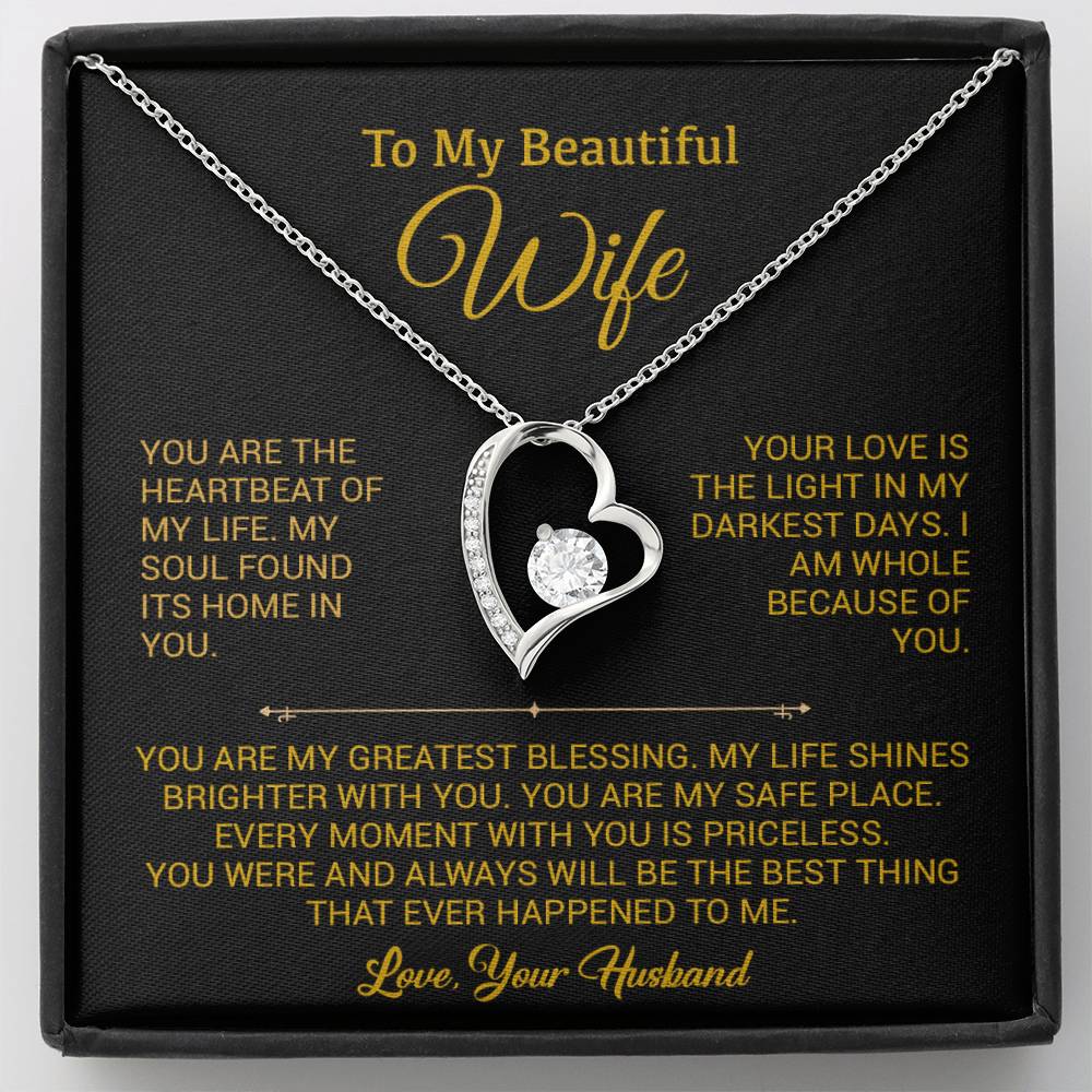 To My Wife Necklace, Gift For Wife, Anniversary Gift For Wife, Christmas Gift