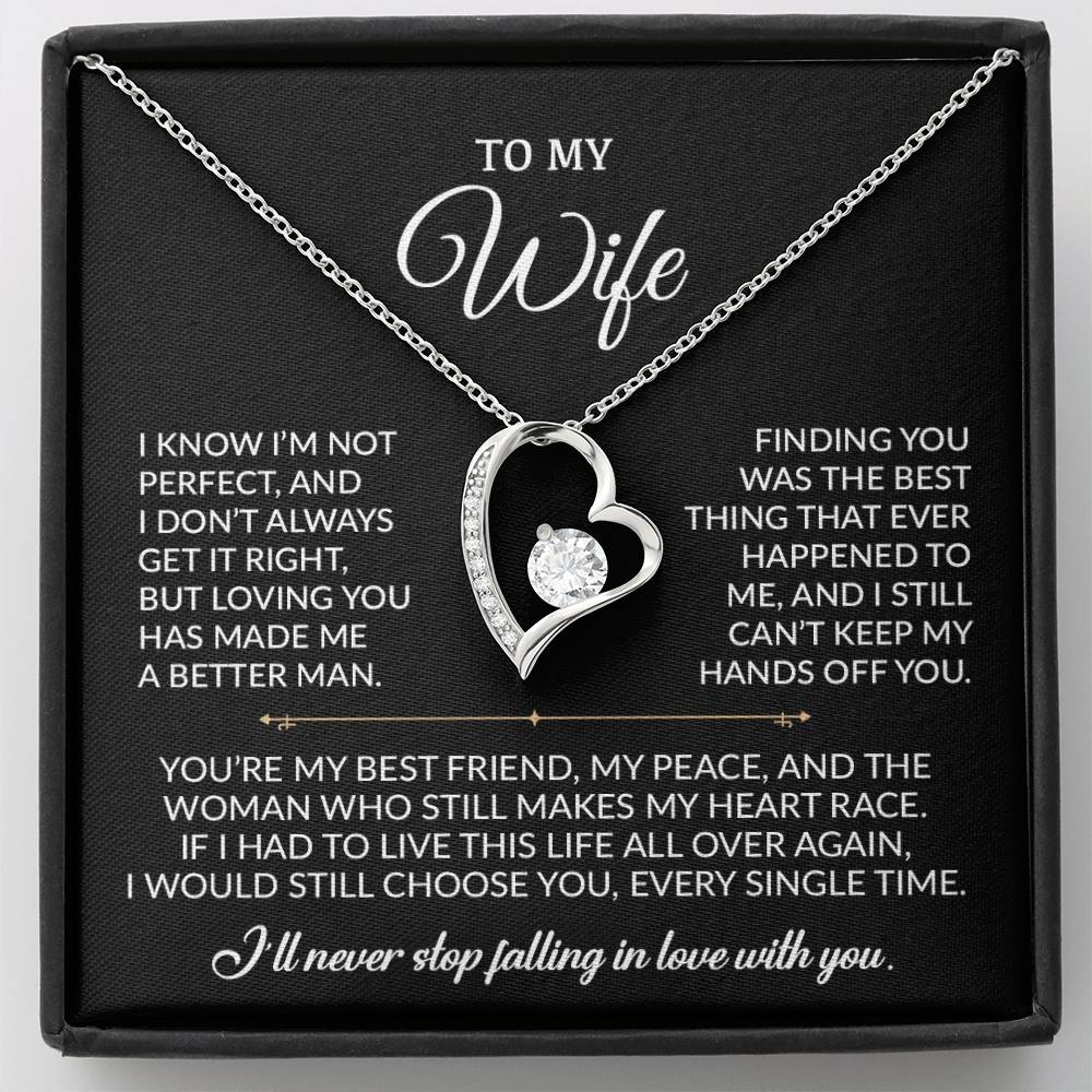 To My Wife Necklace, Gift For Wife, Anniversary Gift For Wife, Necklace For Wife