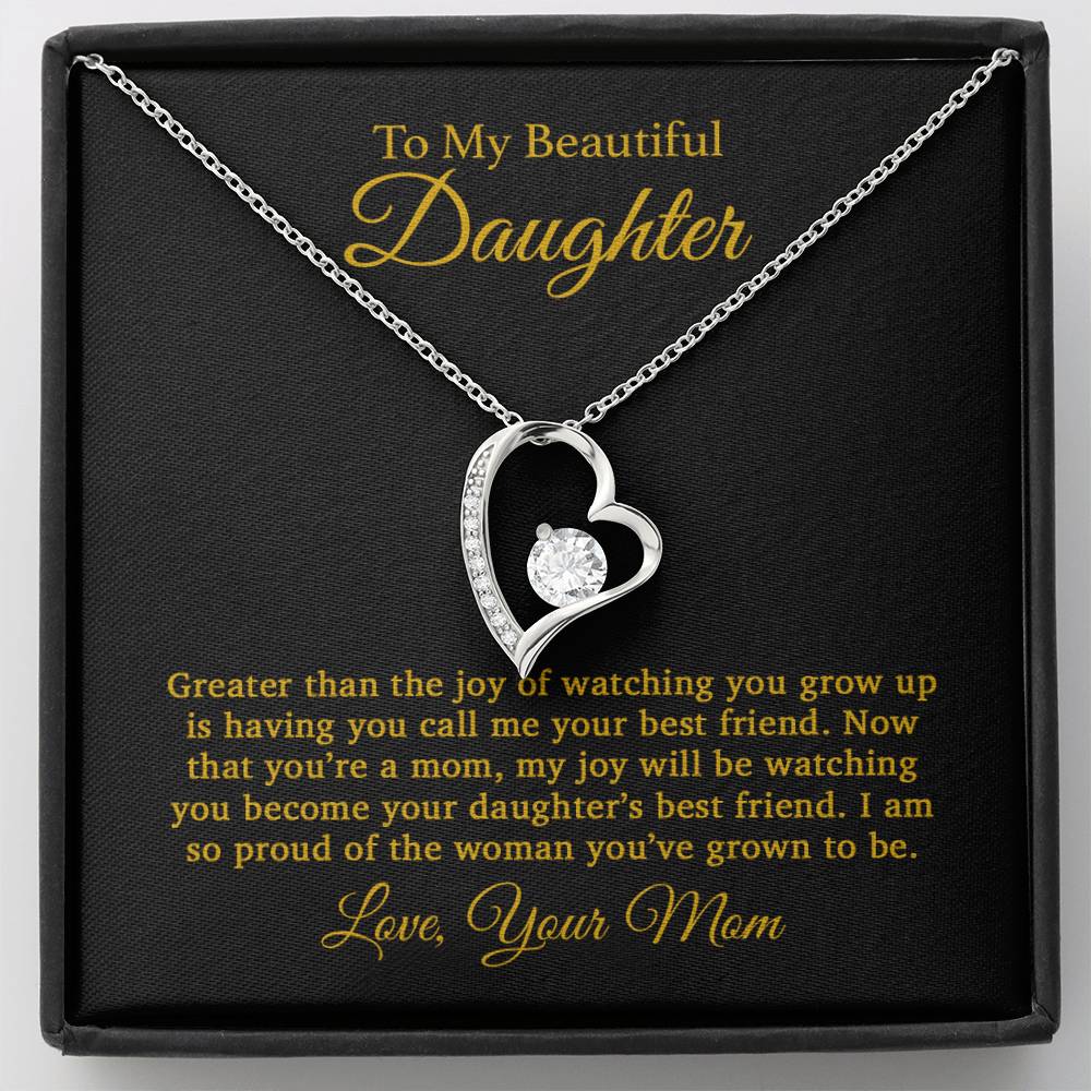 To My Daughter Necklace, Gift For Daughter From Mom, Daughter Mother Necklace 25_4