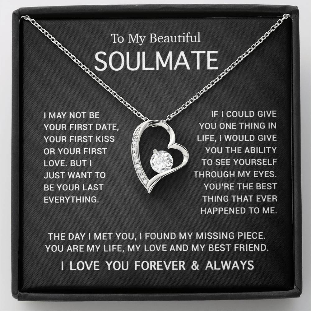 To My Soulmate Necklace, Gift For Soulmate, Anniversary Gift, Birthday Gift 3_5