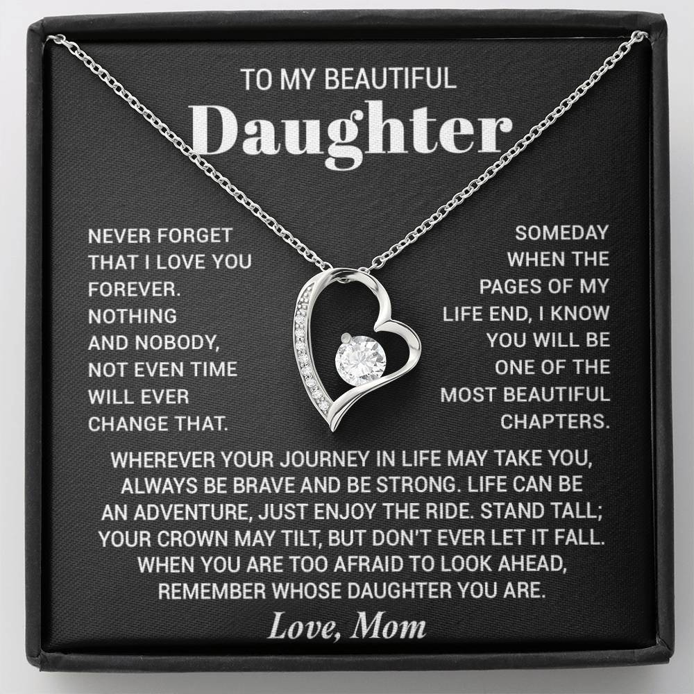 To My Daughter Necklace, Birthday Gift For Daughter From Mom, Xmas Gifts for Her 7_8