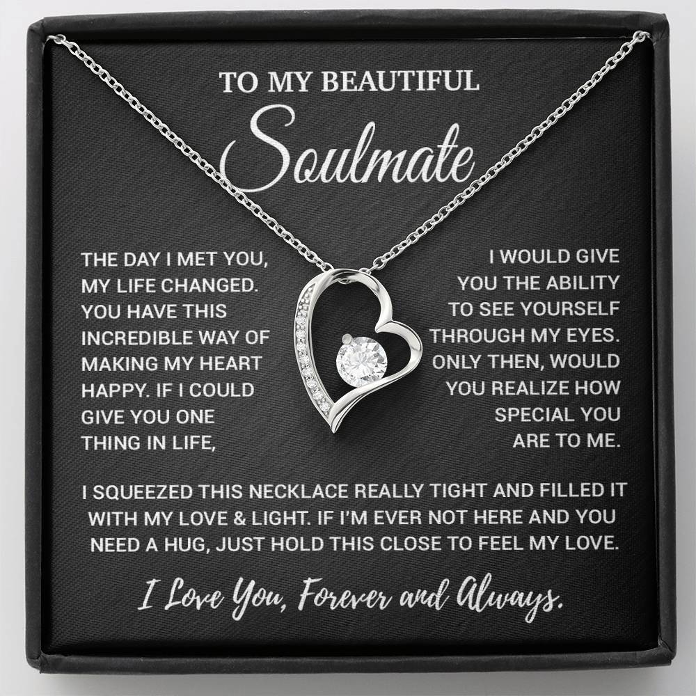 To My Soulmate Necklace, Valentines Day Gift, Gift For Wife, Anniversary Gift 30_2