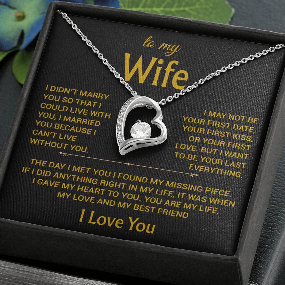 To My Wife Necklace, Christmas Gifts For Women, Anniversary Gift For Wife 16_12_Gold
