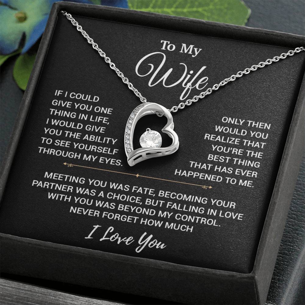 To My Wife Necklace, Christmas Gifts For Women, Anniversary Gift For Wife 19_10_Black