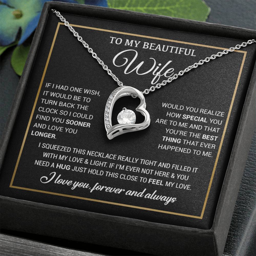 To My Wife Necklace, Christmas Gifts For Women, Anniversary Gift For Wife 19_11_Black