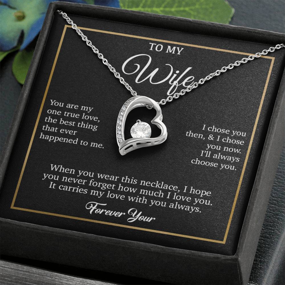 To My Wife Necklace, Gift For Wife, Anniversary Gift For Wife, Necklace For Wife