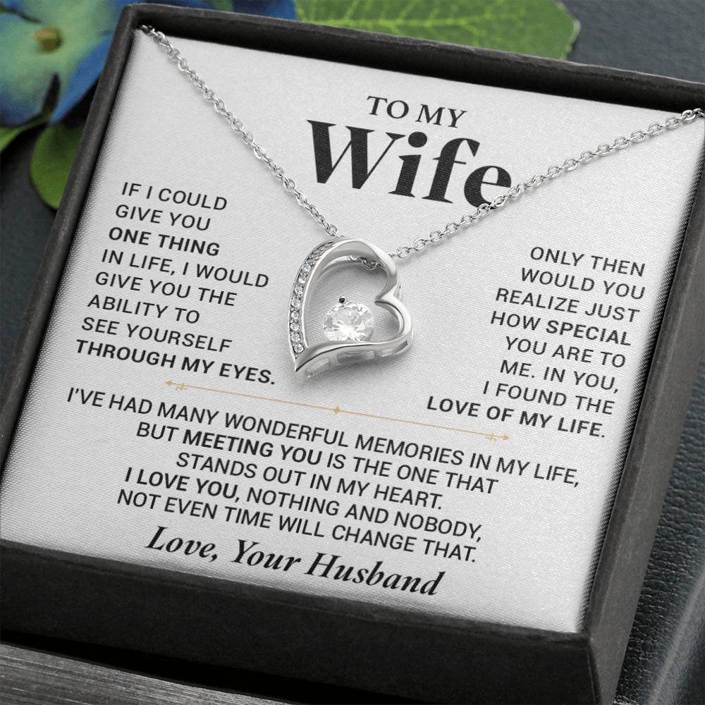To My Wife Necklace, Anniversary Gift For Wife, Wife Birthday, Gift For Wife 777