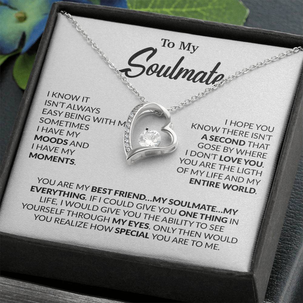 To My Soulmate Necklace, Soulmate Gift, Gift For Girlfriend, Christmas Gift 23_10_White