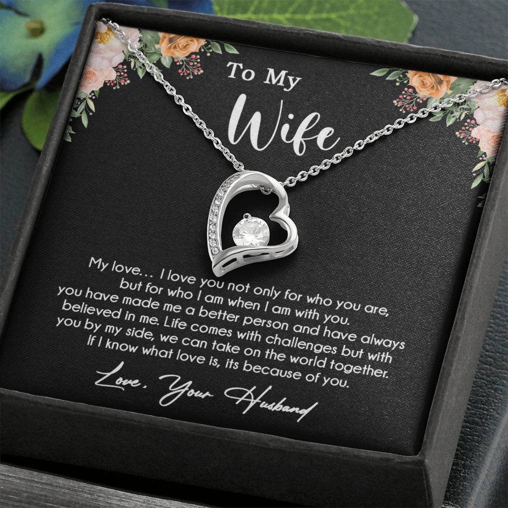 To My Wife Necklace, Wife Gift From Husband, Wife Husband Necklace, Mother Day