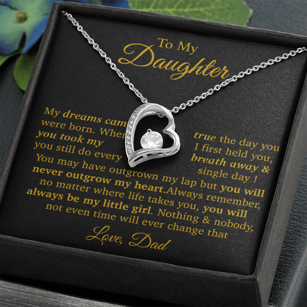 To My Daughter Necklace Gift From Dad, Daughter Gift, Father Daughter Necklace 16_11