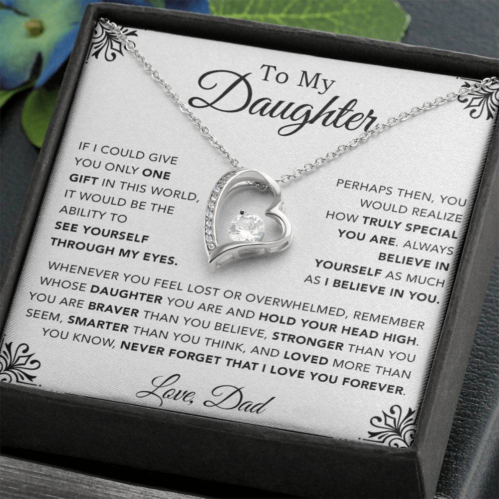 To My Daughter Necklace, Gift for Daughter from Dad, Father Daughter Necklace 1_12