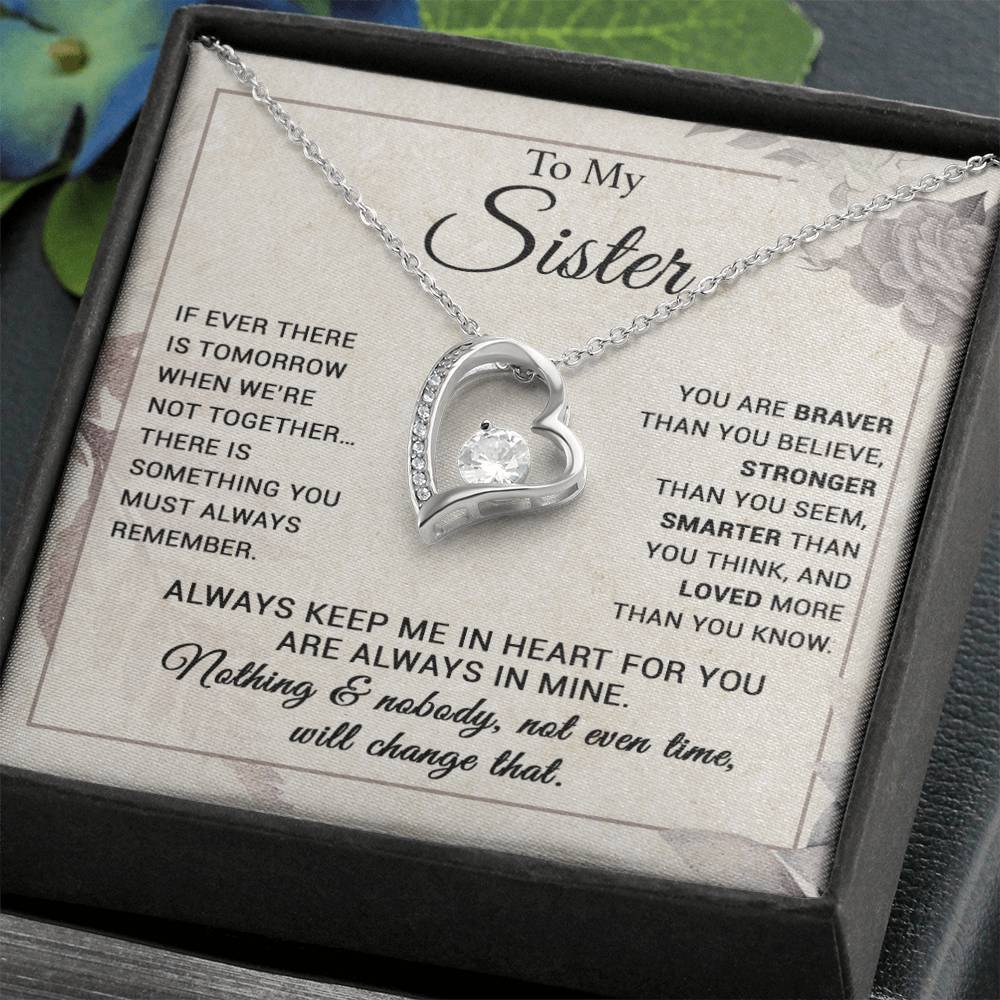 To My Sister Necklace, Brother to Sister, Birthday gift For Sister from Brother 7_9