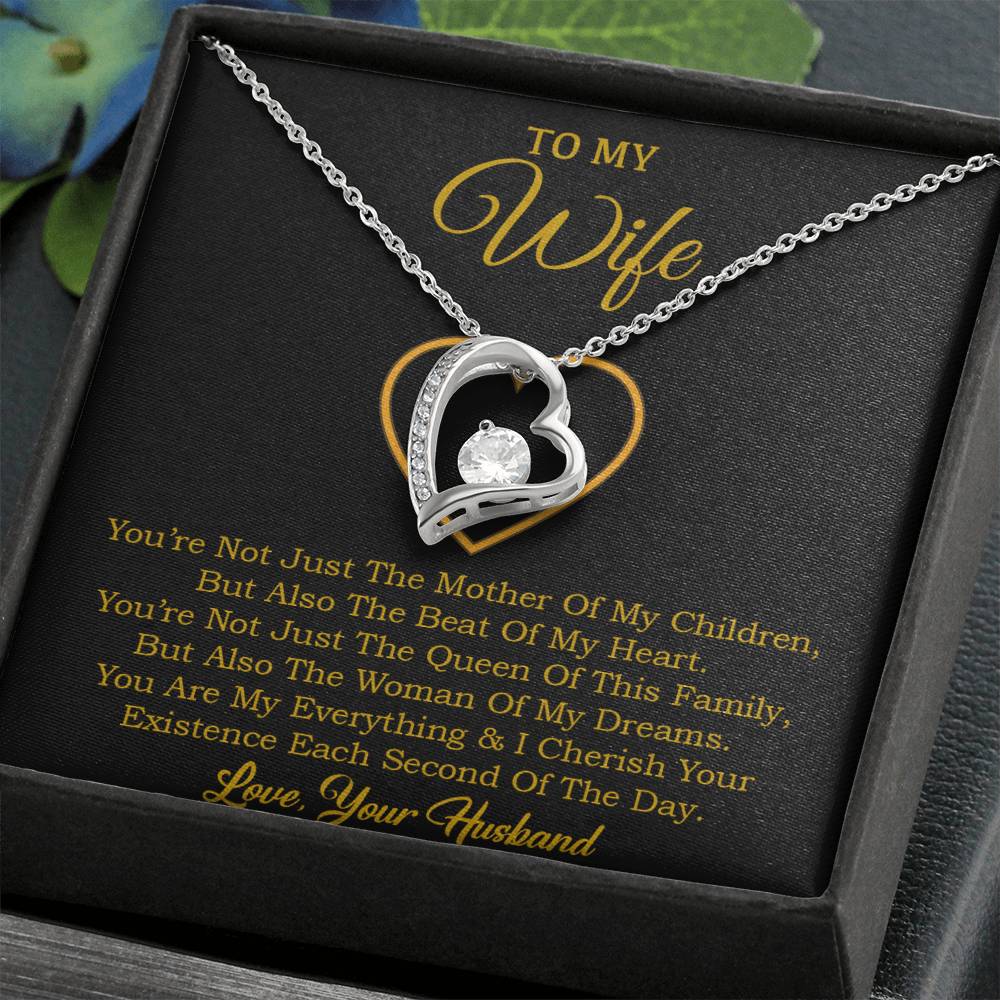 To My Wife Necklace, Gift For Wife, Anniversary Gift For Wife, Necklace For Wife 30_1_Gold