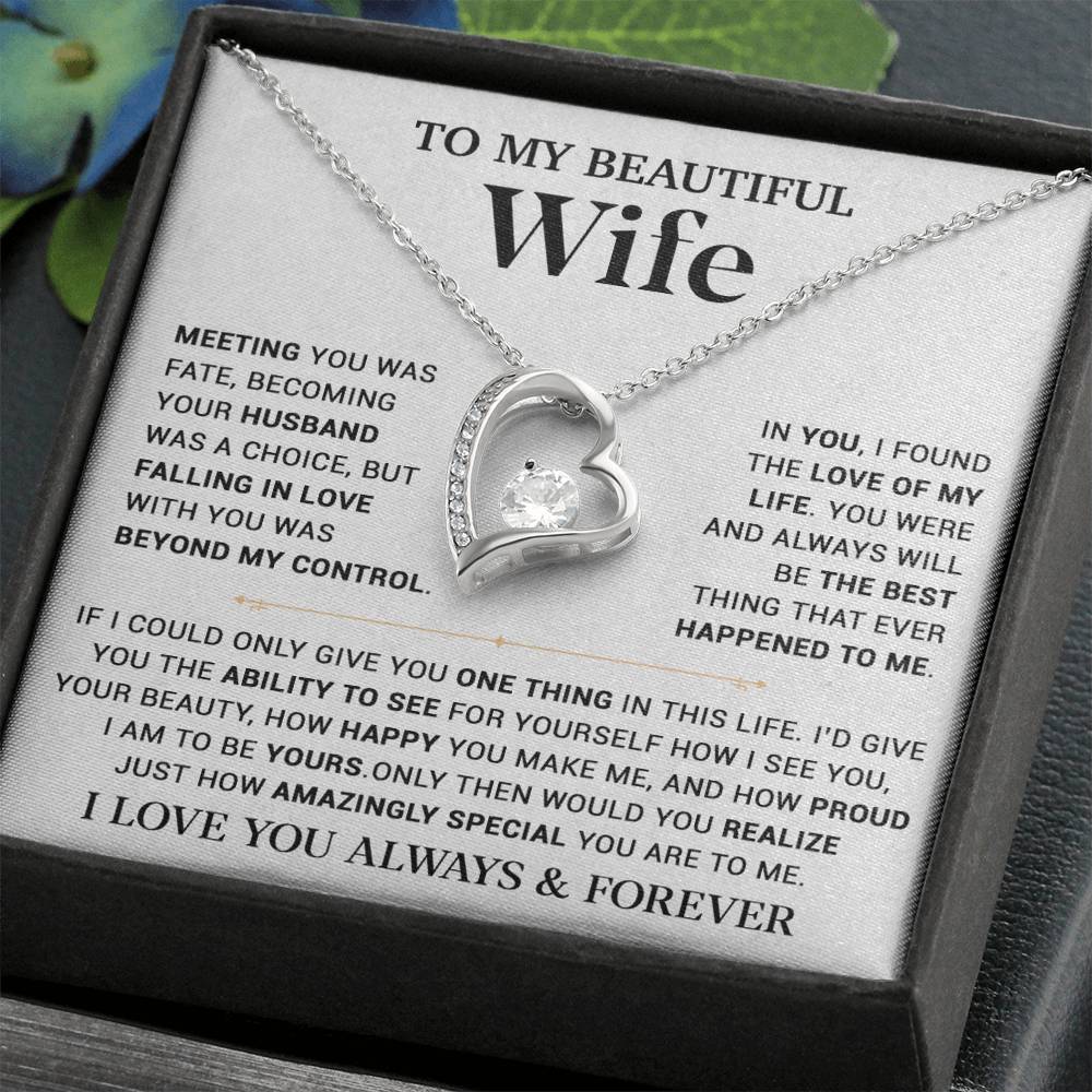 To My Wife Necklace, Gift For Wife, Anniversary Gift,Christmas Gift 22_11
